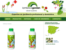 Tablet Screenshot of lombricogarden.com